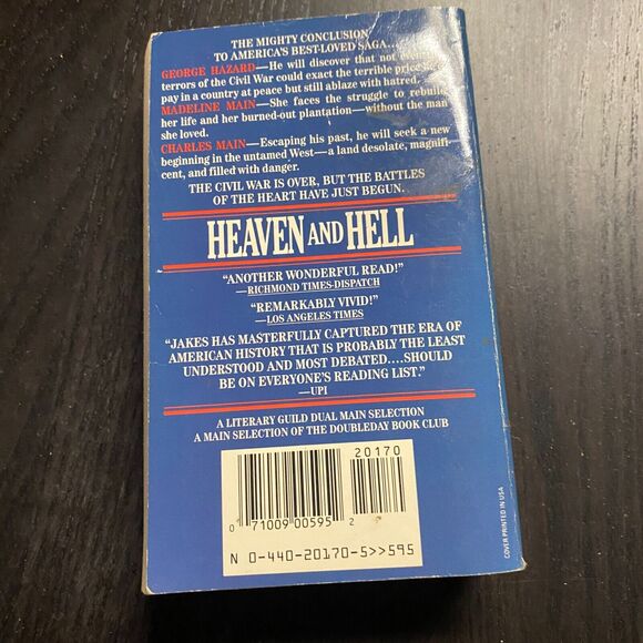 The North and South Trilogy: Heaven and Hell by John Jakes (1988, Mass Market) - Picture 5 of 5
